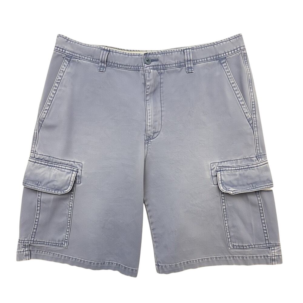 Vintage Old Navy Cargo Shorts Y2K Blue Loose Baggy Skater Shorts Size 35